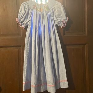 Beautiful 4T Smocked Nativity Scene Dress
